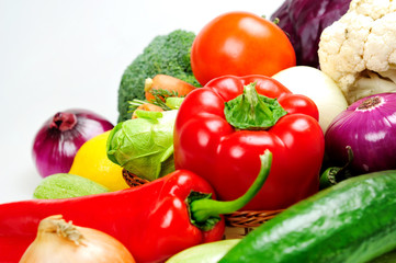 Different raw vegetables