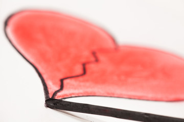 gebrochenes Herz (gemalt)