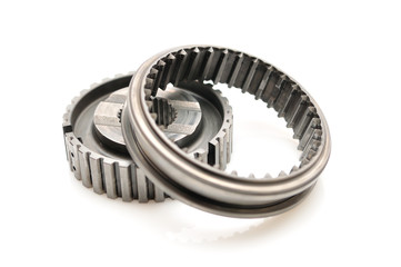 Car gears isolated on white background.