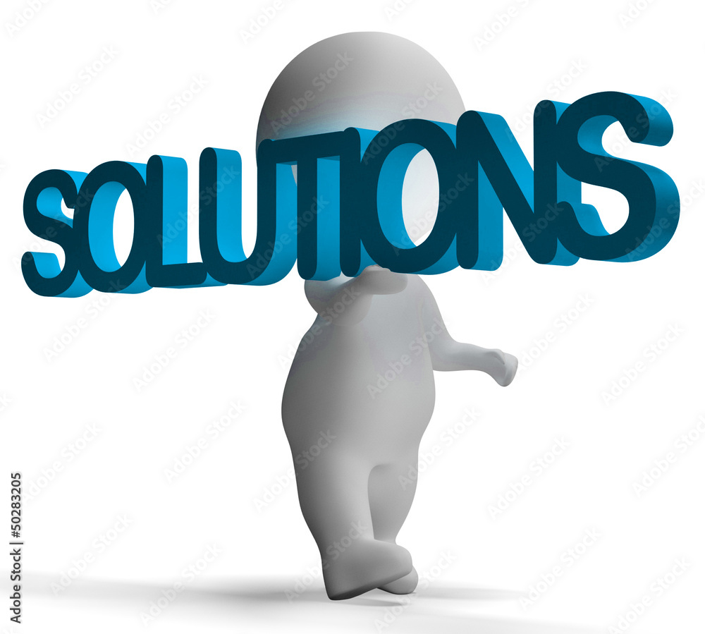 Poster solutions and 3d character shows answers and fixing