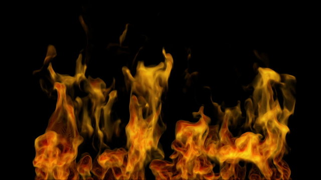 abstract igniting fire flame animated background