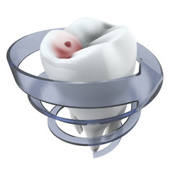 Zahn / Pflege / Loch / Karies