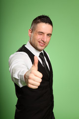 Geschäftsmann Zwinkern