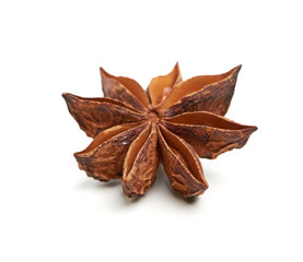 Star anise isolated on white background