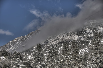 winter in the mountains