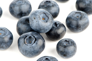 Group of fresh blueberries