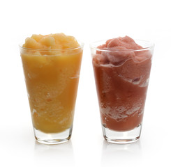 Orange And Raspberry Smoothies