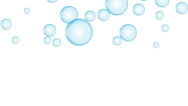 Blasen, Blau, Wasser, Bewegung