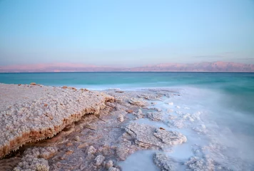 Zelfklevend Fotobehang Dead Sea coastline © SJ Travel Footage