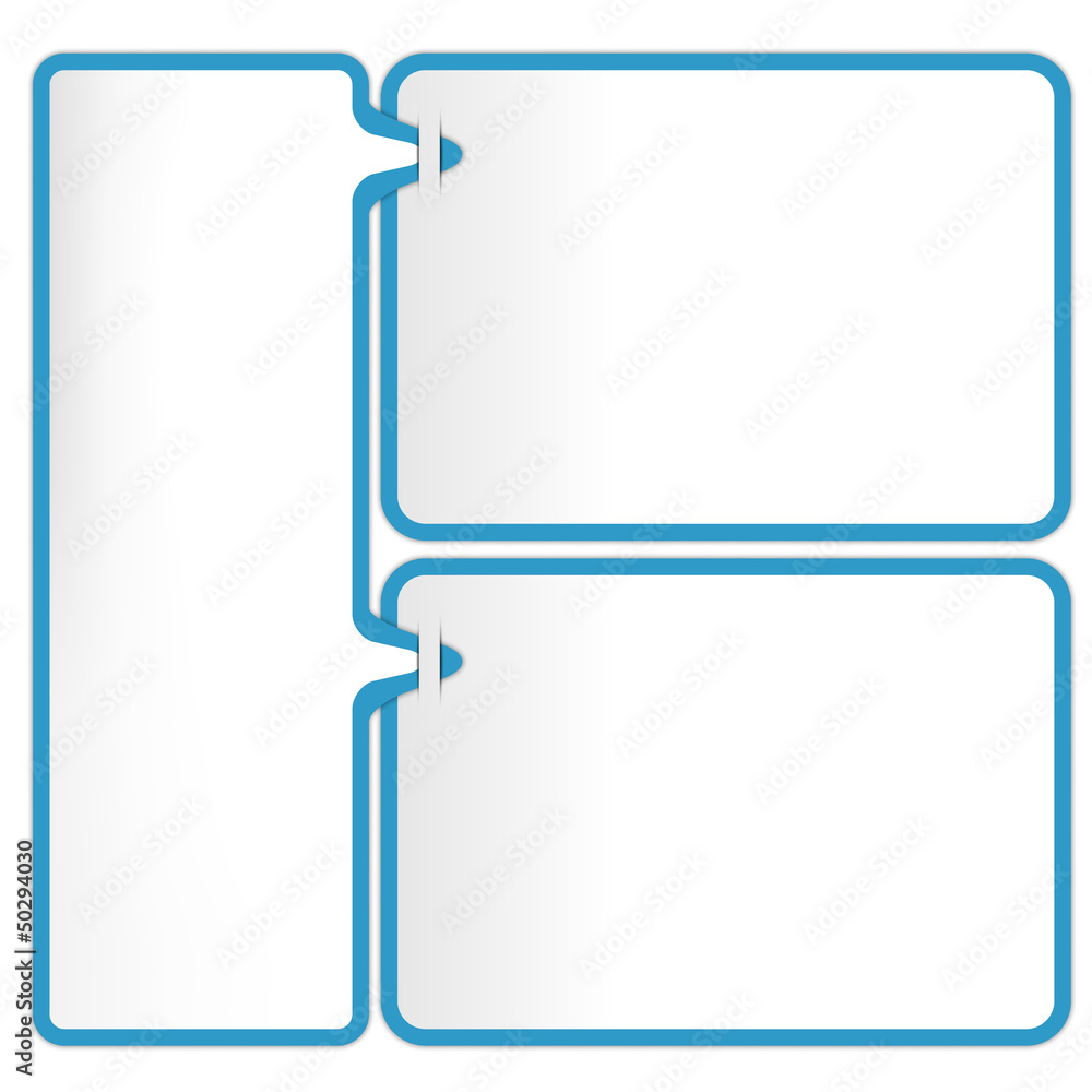 Poster three frames for text