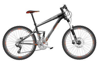 Obraz premium Mountain bike full-suspension