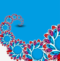vector floral design element background.