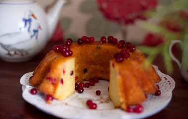 Cranberry Cake for Christmas