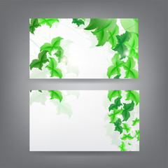 Environment theme business card template