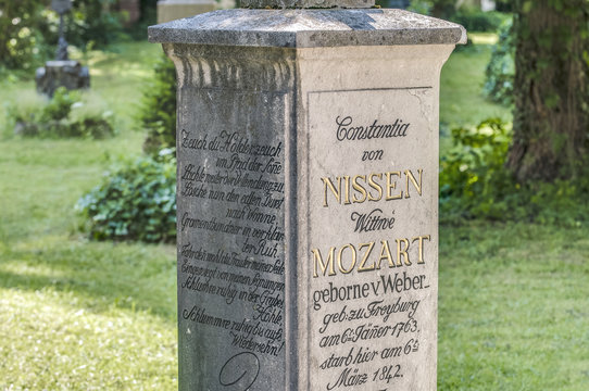 Mozart Family Mausoleum At Salzburg, Austria