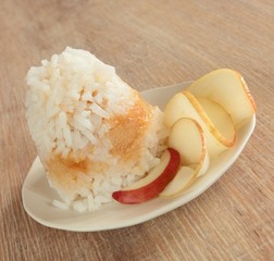 rice with apples
