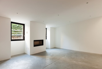 Obraz na płótnie Canvas Modern house interior, big space