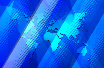 Abstract background with earth map.