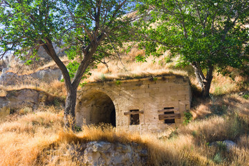 Ancient cave-town, Cappadocia, Turkey