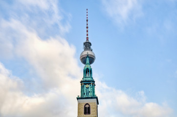 Fototapeta na wymiar Marienkirche at Berlin, Germany