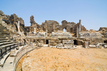 Obraz premium Old ruins in Side, Turkey