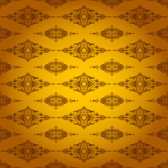 Orange background made of symmetrical pattern