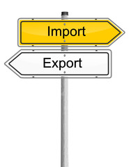 Schild Export Import