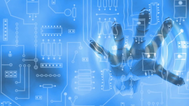 Hand - Platine - touch screen