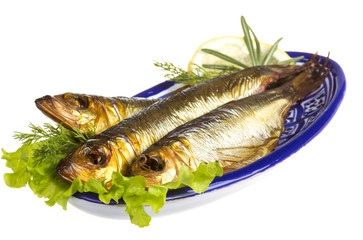 Smoked sprat - appetizing snack