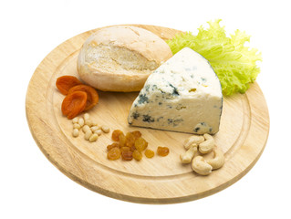 Slice of blue cheese