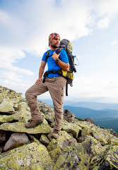 Hiking in Carpathian mountains