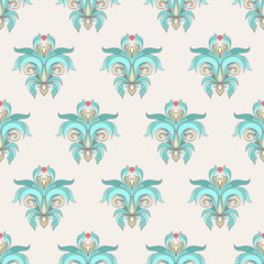 Seamless blue pattern