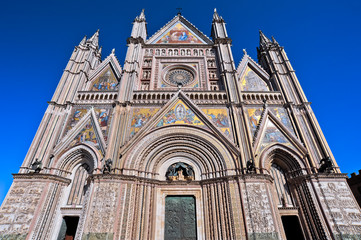 Fototapeta na wymiar Prospect katedry w Orvieto