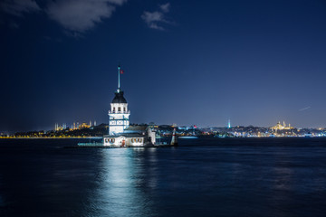 maiden tower at istanbul turkey