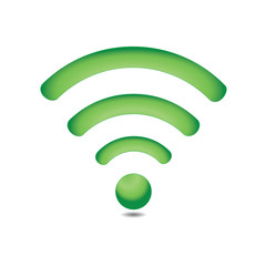 Green wireless network symbol