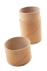 Cardboard tube opened