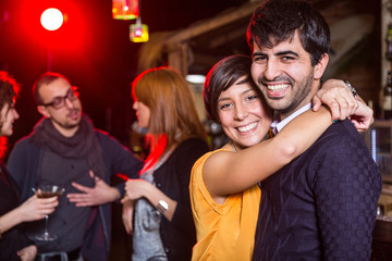 Group of Friends in a Night Club