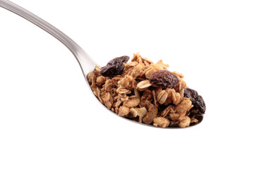 Full spoon of granola