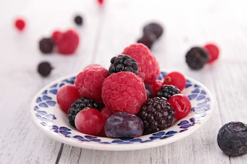 assortment of fresh berries