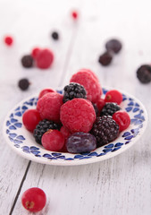 assortment of fresh berries