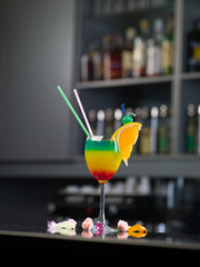 cocktail at the bar