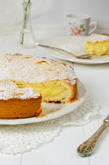 Italian cake with cream