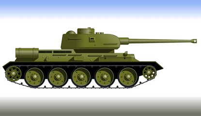 Track-Panzer aus dem Zweiten Weltkrieg. Kampffahrzeug.