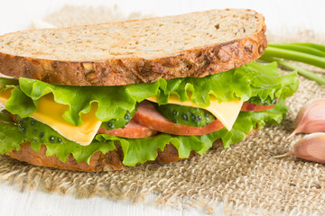 Sandwich with ham