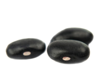 Fototapeta na wymiar small black beans isolated