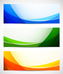 Set of abstract banners