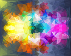 Fototapeta premium Abstract technology background in color. Vector illustration.