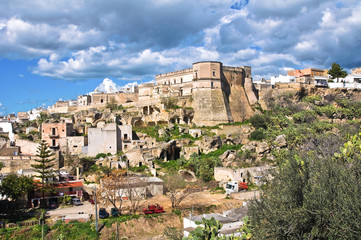 Panoramic view of Massafra. Puglia. Italy.