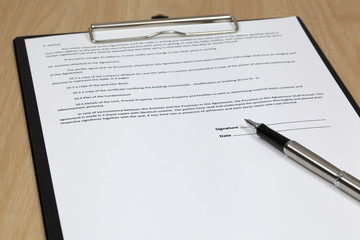 Signing the contract