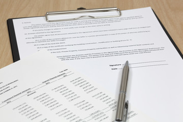 Signing the contract